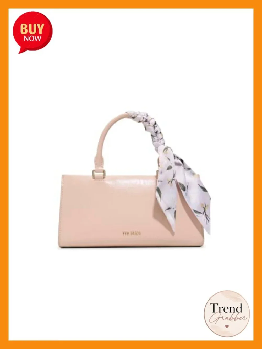 Structured Satchel Shoulder Bag with Removable Crossbody Strap & Scarf